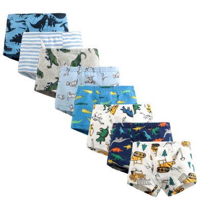 Wholesale cartoon dinosaur boxers kids boys underwear (2)